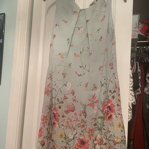 Women’s floral dress with belt